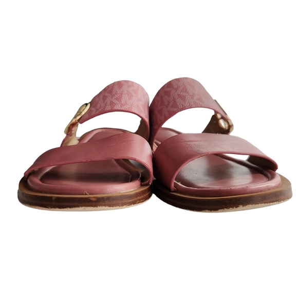 MICHAEL Michael Kors Shoes - Michael Michael Kors Women's Double Band Slip-On Flat Leather Rose Size 7M